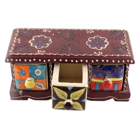Spice Box-1439 Masala Rack Container Gift Item